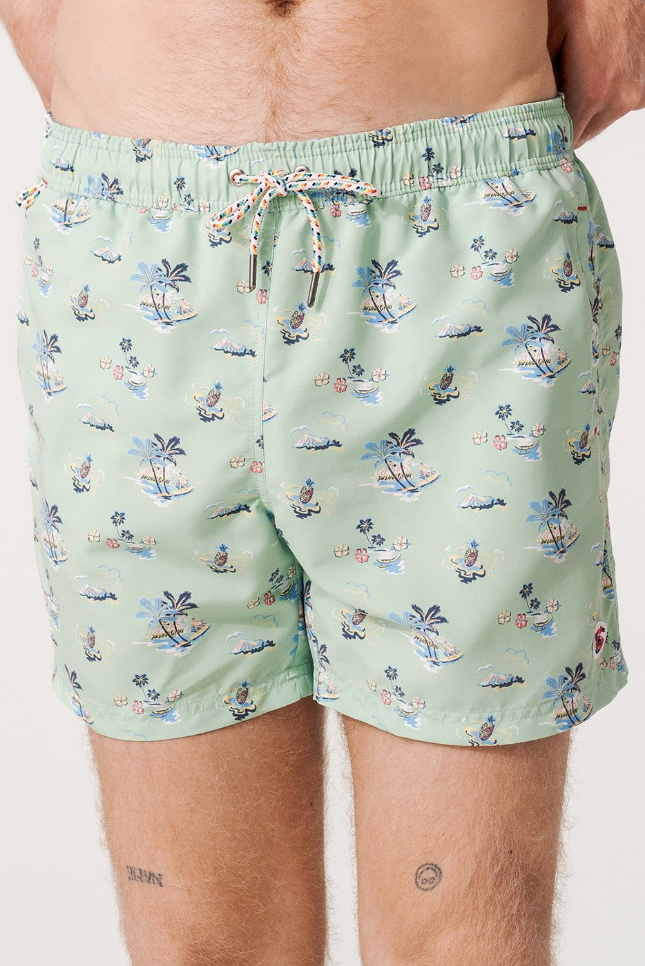 Bañador playa Hawaii color verde