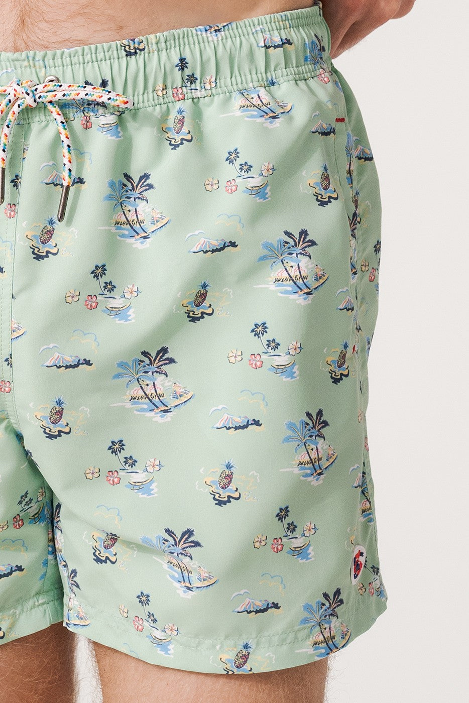 Bañador playa Hawaii color verde