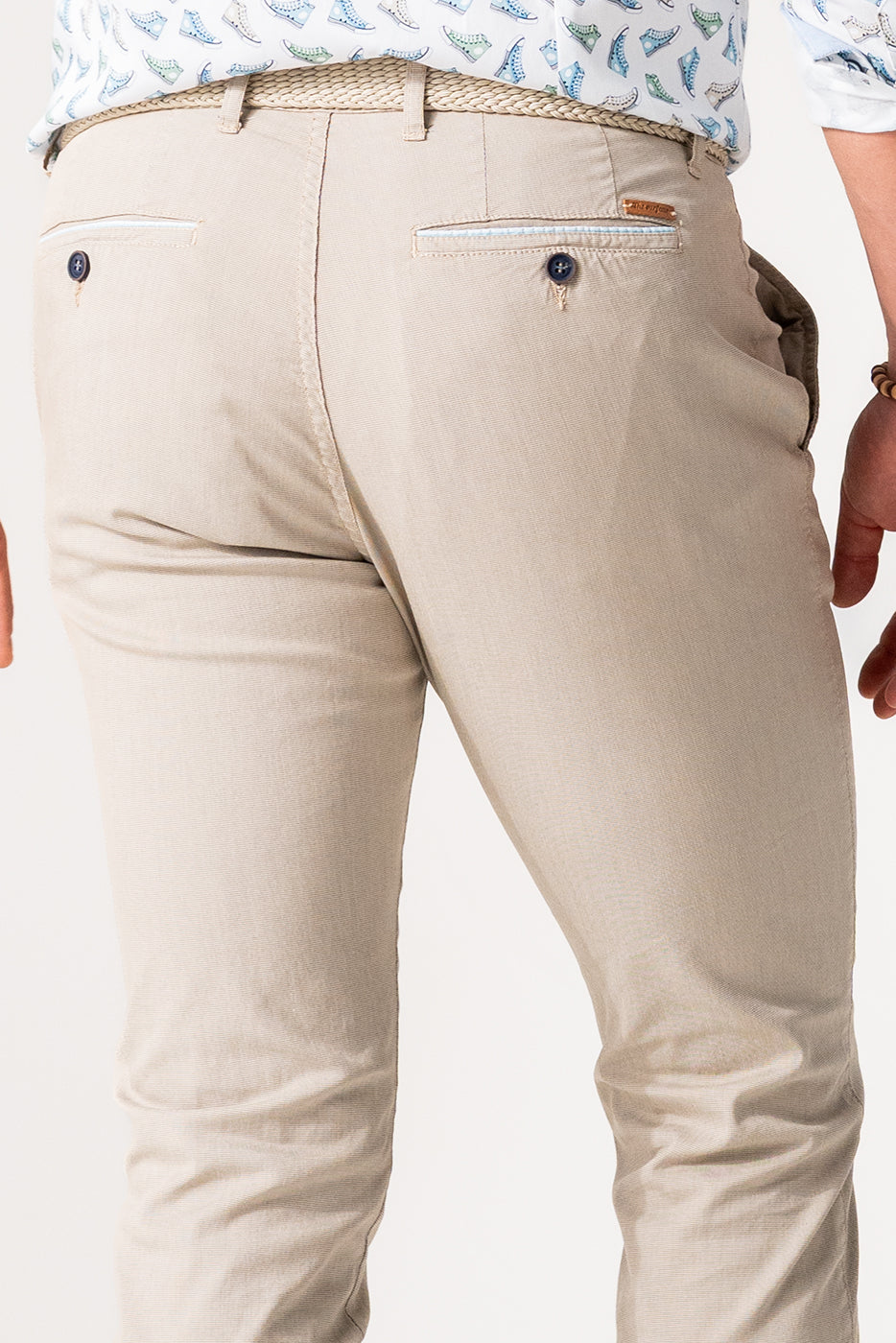 Pantalón chino hombre slim fit beige