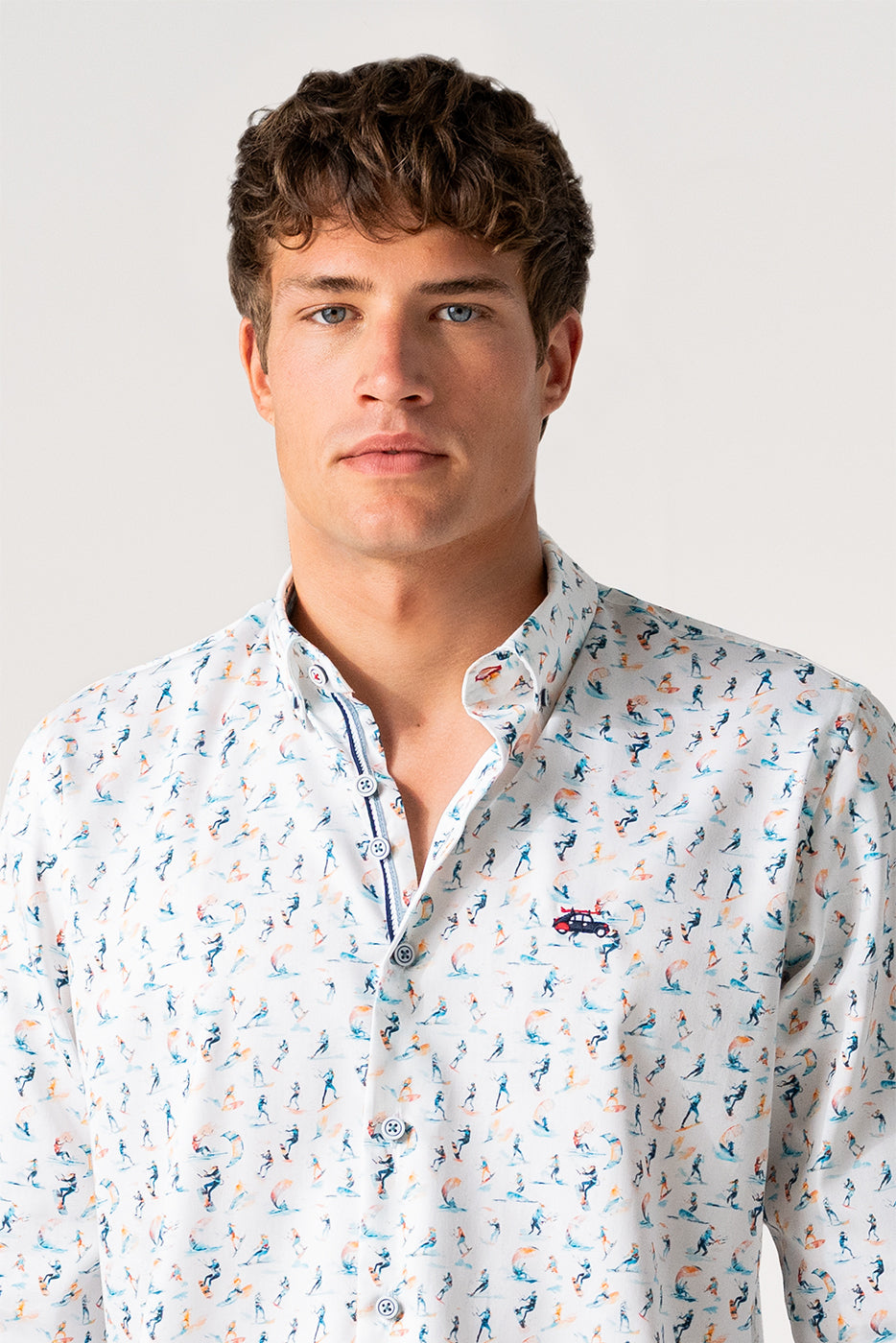 Camisa hombre estampado windsurf