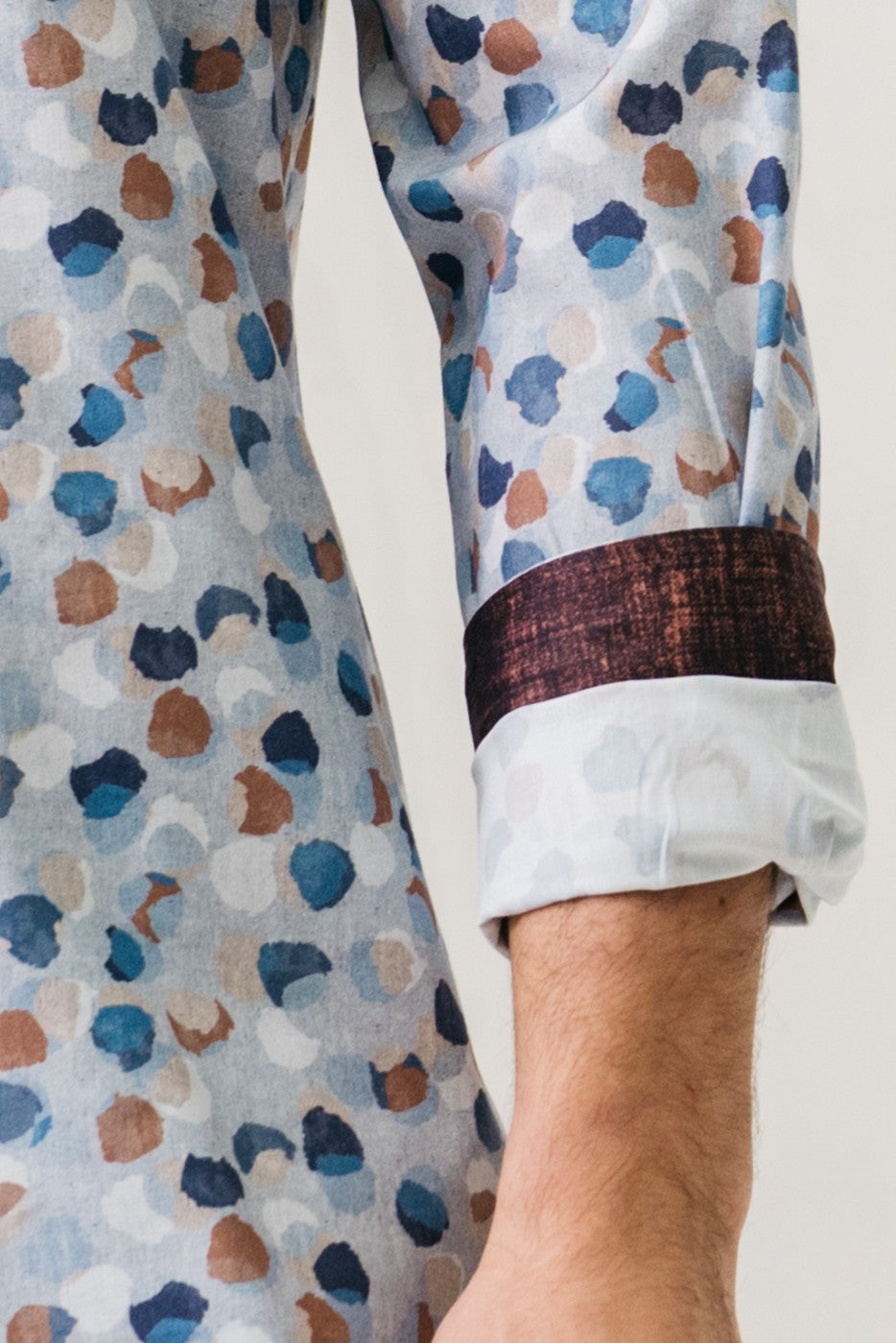 Camisa hombre estampado abstracto regular fit