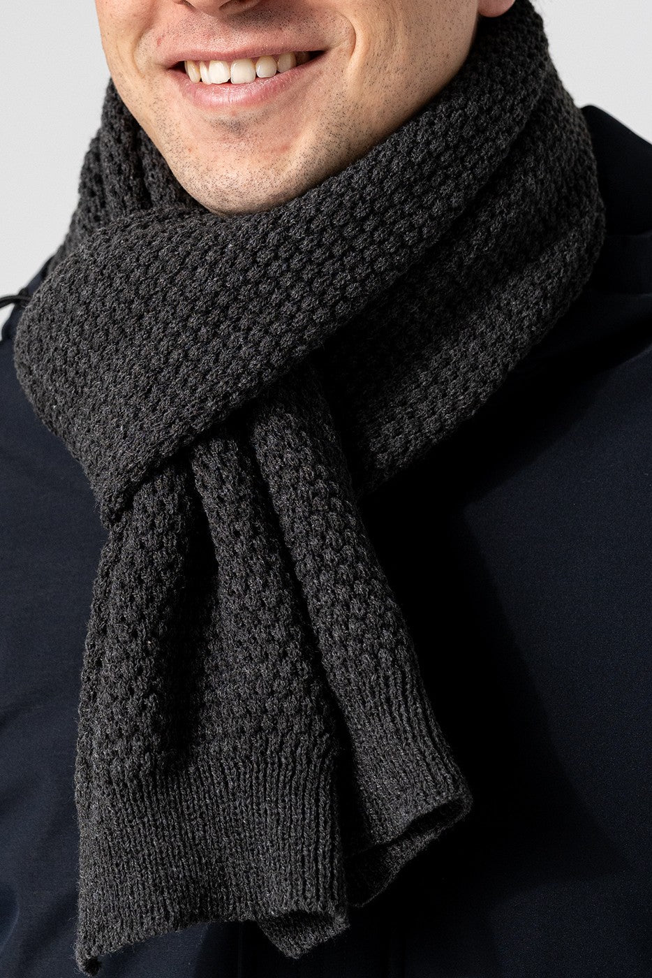 Bufanda punto gris