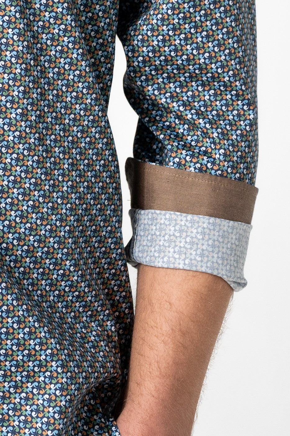 Camisa estampada hombre multicolor